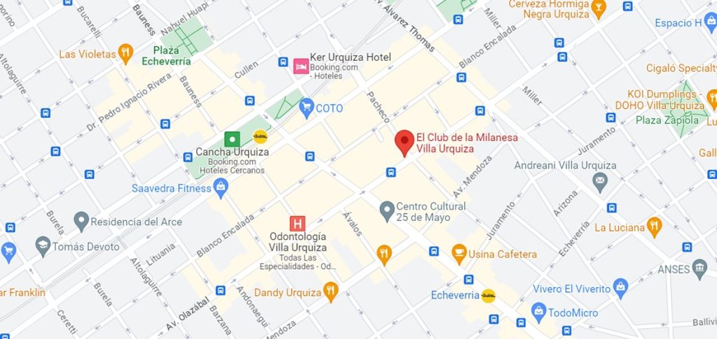 el club de la milanesa villa urquiza ubicación