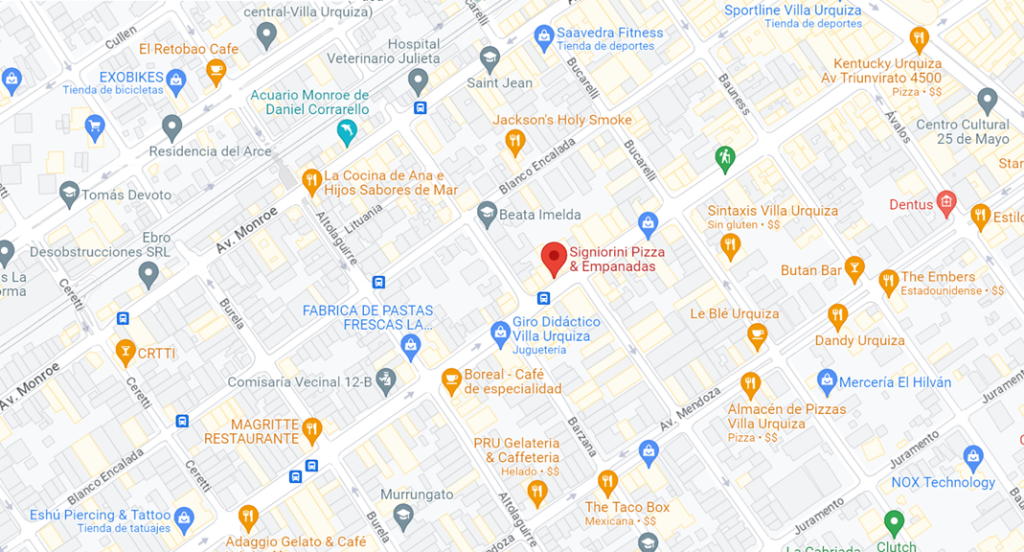 Signiorini Pizza & Empanadas en Villa Urquiza